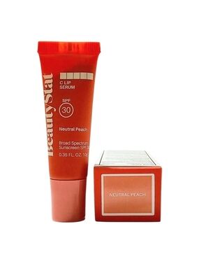 BeautyStat C Lip Serum SPF 30 Neutral Peach Lip Treatment 0.35 oz 10g NIB
